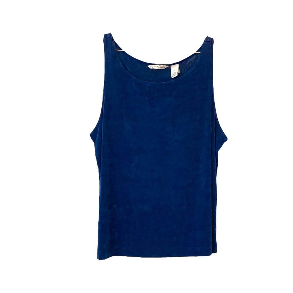 NWOT Dark blue stretchy knit tank